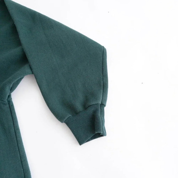 Vintage 90S Niagara Falls Canada Embroidered Green Boxy Fit Pullover Sweatshirt - Picture 4 of 9